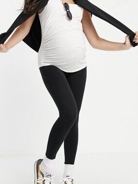 Threadbare Black Maternity Supersoft Leggings/NWT/12